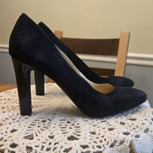 Franco Sarto Midnight Suede Heels